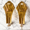 A Pair Of Swedish Brass Candle Sconces