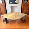 French Vintage Marble Coffee Table, Circa 1970s