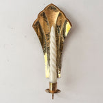 Load image into Gallery viewer, A Pair Of Swedish Brass Candle Sconces
