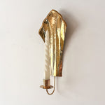 Load image into Gallery viewer, A Pair Of Swedish Brass Candle Sconces
