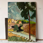 Load image into Gallery viewer, French Vintage Oil Painting On Board
