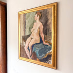 Load image into Gallery viewer, Swedish Oil On Canvas Of A Nude By Anders Wikell
