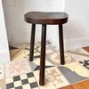 French Vintage Primitive Stool