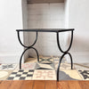 Vintage Italian Tiled Side Table On Iron Base