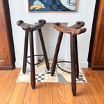 Load image into Gallery viewer, Spanish Vintage Brutalist "Marbella" Bar Stools

