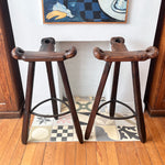 Load image into Gallery viewer, Spanish Vintage Brutalist "Marbella" Bar Stools
