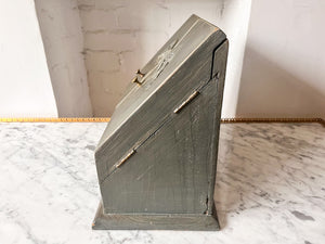 Vintage French Painted Letter Rack - Antique Letter Holder - Desk Tidy