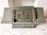 Load image into Gallery viewer, Vintage French Painted Letter Rack - Antique Letter Holder - Desk Tidy
