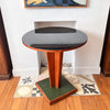 Circular Art Deco Pedestal Table In The Manner Of Charles Ramos