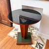 Circular Art Deco Pedestal Table In The Manner Of Charles Ramos