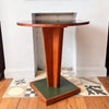 Circular Art Deco Pedestal Table In The Manner Of Charles Ramos