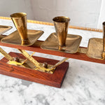 Load image into Gallery viewer, Mid Century Gilt Candlestick

