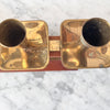 Mid Century Gilt Candlestick