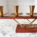 Load image into Gallery viewer, Mid Century Gilt Candlestick
