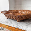 Large Vintage Ceramic Woven Bowl
