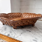 Load image into Gallery viewer, Large Vintage Ceramic Woven Bowl
