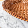 Large Vintage Ceramic Woven Bowl