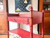 Antique Painted Faux Bamboo Washstand / Console Table