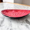 Vintage Pink And Black Ceramic Vallauris Oyster Dish
