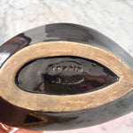 Load image into Gallery viewer, Vintage Pink And Black Ceramic Vallauris Oyster Dish
