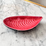 Load image into Gallery viewer, Vintage Pink And Black Ceramic Vallauris Oyster Dish
