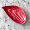 Vintage Pink And Black Ceramic Vallauris Oyster Dish