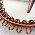 Load image into Gallery viewer, Mid-Century Italian Franco Albini Bamboo Wall Mirror
