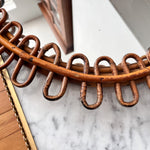 Load image into Gallery viewer, Mid-Century Italian Franco Albini Bamboo Wall Mirror
