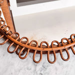 Load image into Gallery viewer, Mid-Century Italian Franco Albini Bamboo Wall Mirror
