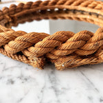Load image into Gallery viewer, Vintage French Circular Rope Mirror In The Manner Of Adrien Audoux and Frida Minet

