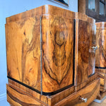 Load image into Gallery viewer, Pair Of Italian Art Deco Marble Top Bedside Cabinets
