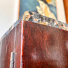 Large French Antique Art Deco Marble Top Cabinet