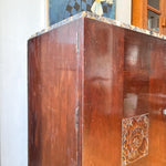 Load image into Gallery viewer, Large French Antique Art Deco Marble Top Cabinet
