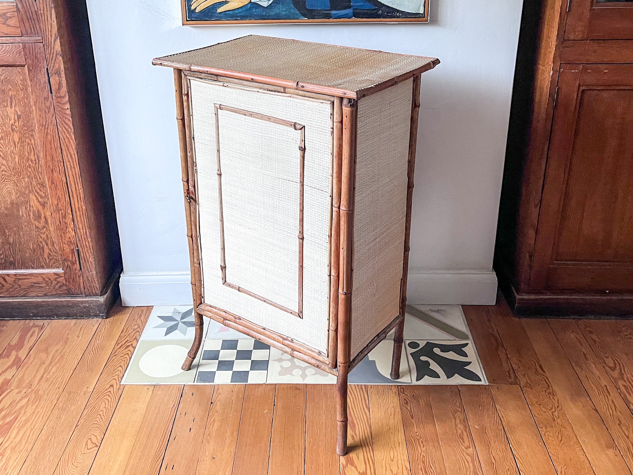 Antique Bamboo Cupboard / Cabinet