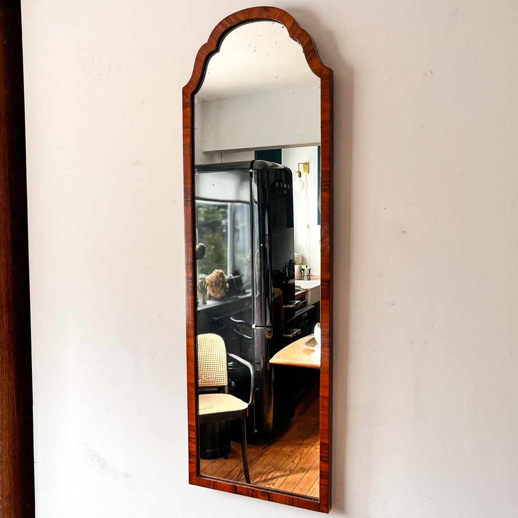 Queen Anne Style Mahogany Wall Mirror