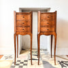 A Pair Of Vintage French Miniature Bedside Tables