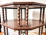 Load image into Gallery viewer, French Antique Bobbin Side Table / Etagere
