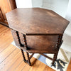 French Antique Bobbin Side Table / Etagere