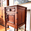 Antique French Faux Bamboo Cupboard With Marble Top