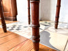 Antique French Faux Bamboo Cupboard With Marble Top