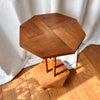Vintage French Hexagonal Faux Bamboo Side Table