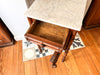 Antique French Faux Bamboo Cupboard With Marble Top