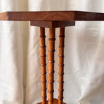 Load image into Gallery viewer, Vintage French Hexagonal Faux Bamboo Side Table
