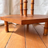 Vintage French Hexagonal Faux Bamboo Side Table