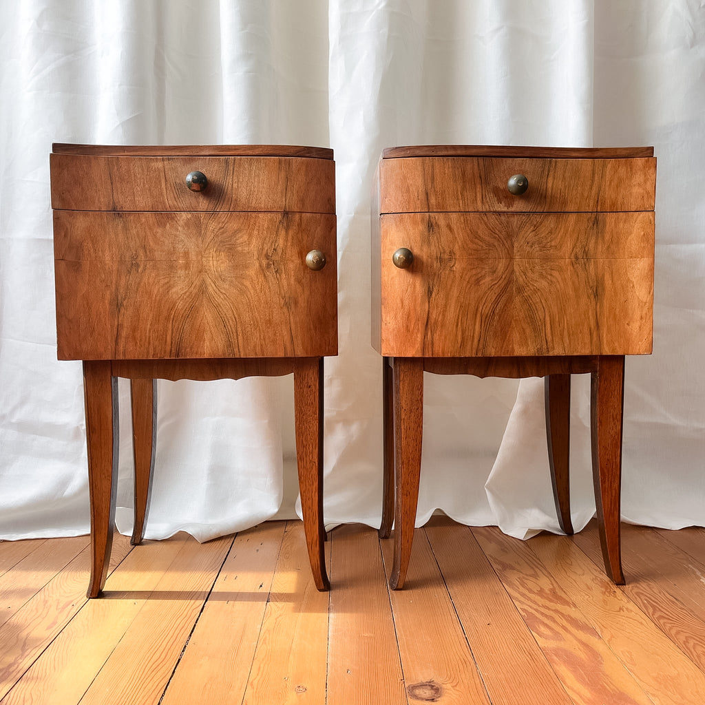 A Pair Of Art Deco Bedside Cabinets