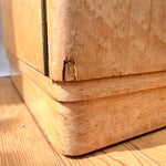 Load image into Gallery viewer, A Pair Of Art Deco Birds Eye Bedside Cabinets
