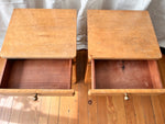 Load image into Gallery viewer, A Pair Of Art Deco Birds Eye Bedside Cabinets
