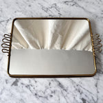 Load image into Gallery viewer, Swedish Vintage Mirrored Brass Tray
