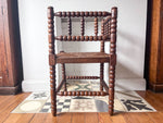 Load image into Gallery viewer, Antique Corner Bobbin Chair With Rush Seat
