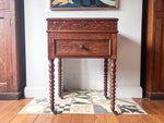 Load image into Gallery viewer, Antique Artist&#39;s Lidded Cabinet On Bobbin Supports With Castors
